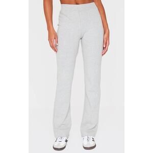 NWT PLT GREY MARL STRAIGHT LEG PANTS Large Trouser New